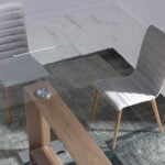 Dining table with Walnut wood base