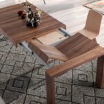 Mesa comedor extensible de madera Nogal