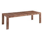 Walnut wood extendable dining table