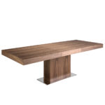Table à manger rectangulaire en bois de noyer