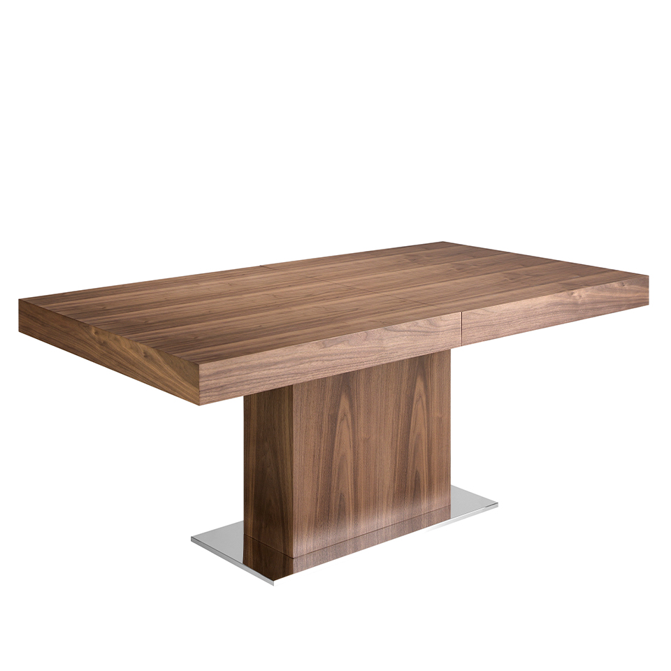 Mesa comedor rectangular de madera Nogal