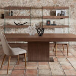 Rectangular Walnut wood dining table