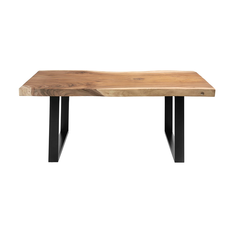 Suar Holz Esstisch und schwarzes Schmiedeeisen Suar Holz Esstisch und schwarzes Schmiedeeisen