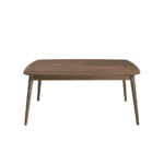 Walnut wood extendable dining table