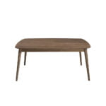 Mesa comedor extensible de madera nogal