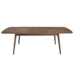 Walnut wood extendable dining table