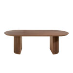 Mesa comedor madera chapada nogal