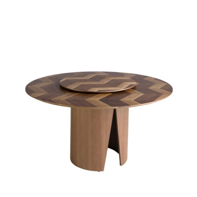 Mesa comedor redonda nogal dinnig table - Angel Cerda