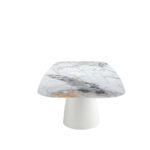 Oval Barrel porcelain marble dining table