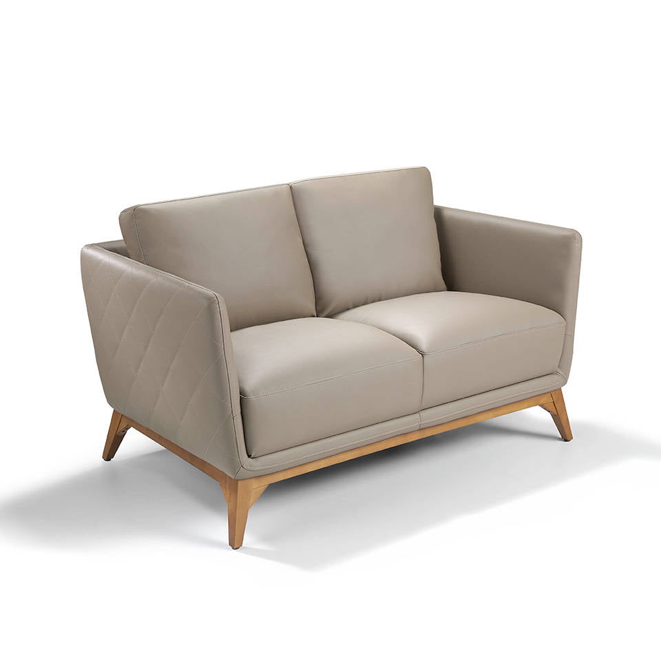 2-seat sofa upholstered in legs with walnut wood legs 2-seat sofa upholstered in legs with walnut wood legs