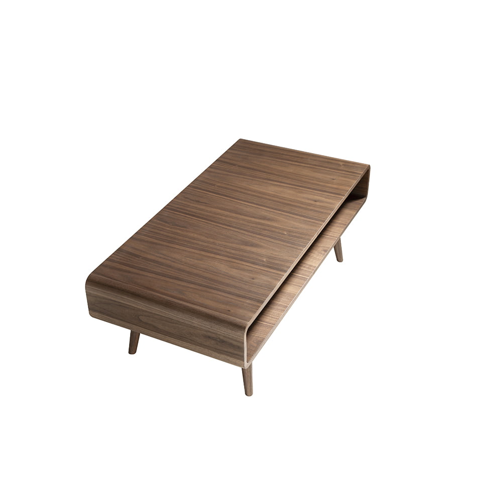 Walnut wood coffee table