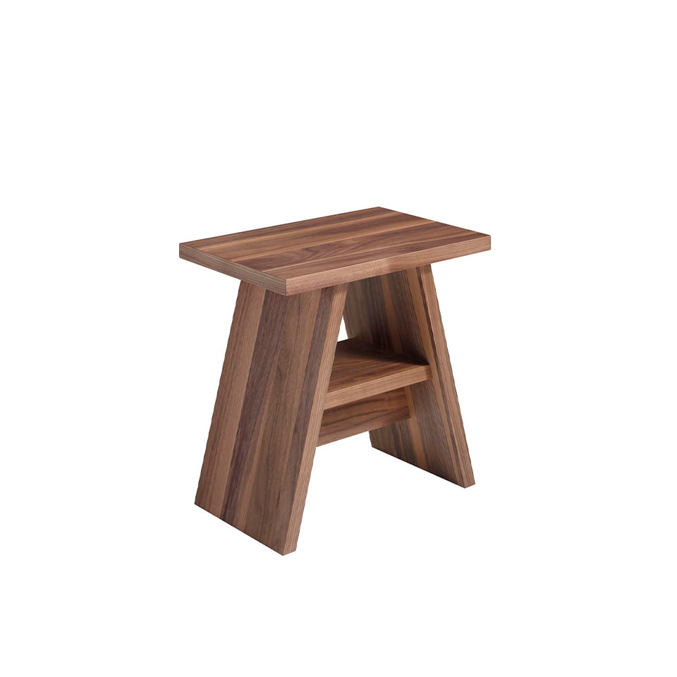 Tavolo d’angolo in legno di noce