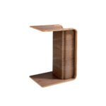 Rectangular corner table walnut wood