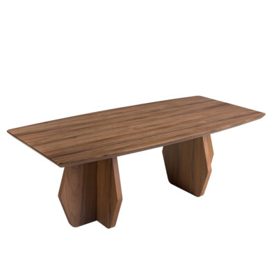 Mesa centro ovalada barril nogal coffee table - Angel Cerda
