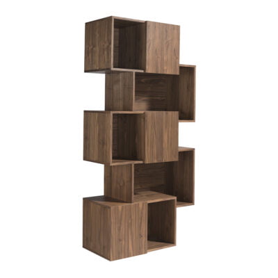 (Español) Estantería madera nogal con puertas shelf - Angel Cerda