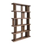 Walnut colored wooden shelf