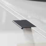 Pearl Gray wooden sideboard and black steel
