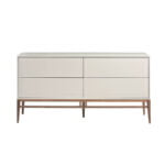 Niebla Holz Sideboard und Walnussholz Beine