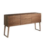 Walnut wood sideboard