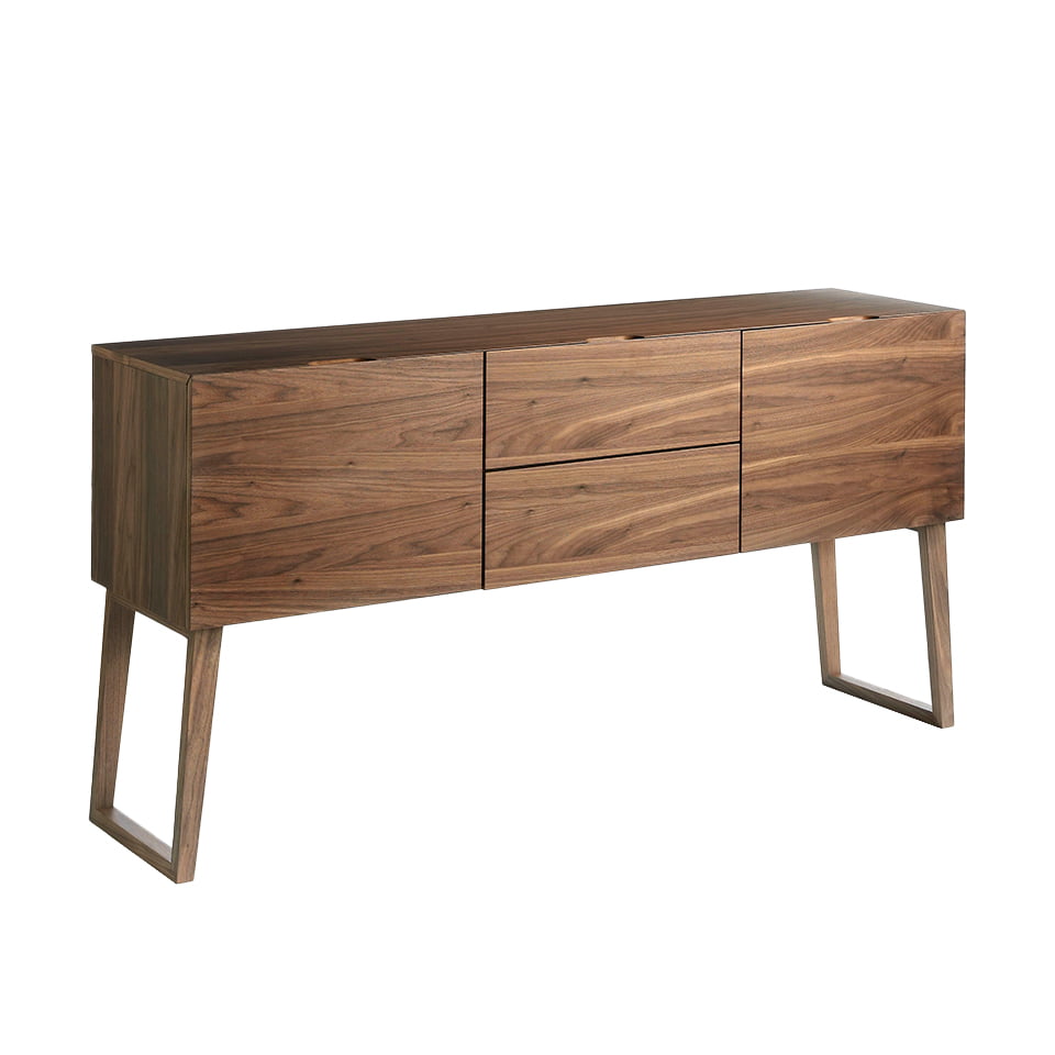 Walnut wood sideboard