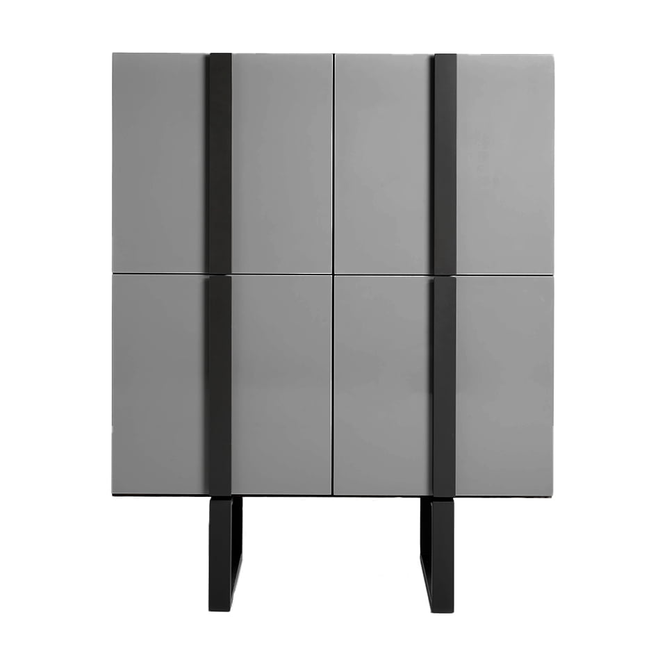 Sideboard sideboard in Tinto wood and dark gray steel Sideboard sideboard in Tinto wood and dark gray steel