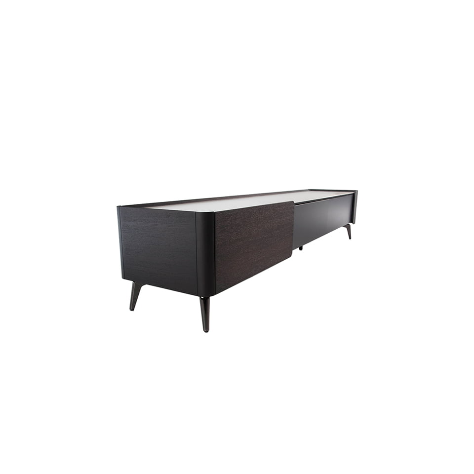 Wenge wood and porcelain marble TV cabinet Wenge wood and porcelain marble TV cabinet