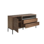 Sideboard aus Holz in Grau und Nussbaum