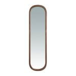 Standing mirror walnut wood frame