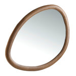 Organic walnut wall mirror