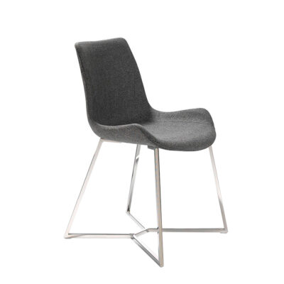 Silla tela gris oscuro chair - Angel Cerda