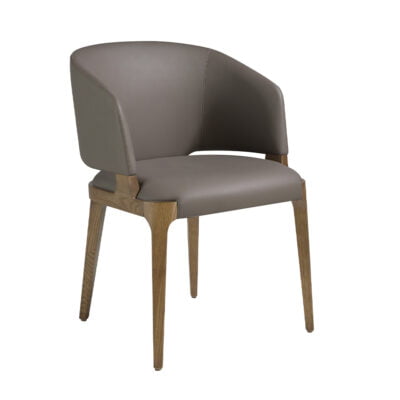 Silla polipiel visón oscuro Chair - Angel Cerda
