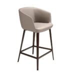 Grey leatherette stool