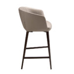 Grey leatherette stool