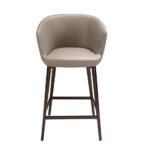 Grey leatherette stool