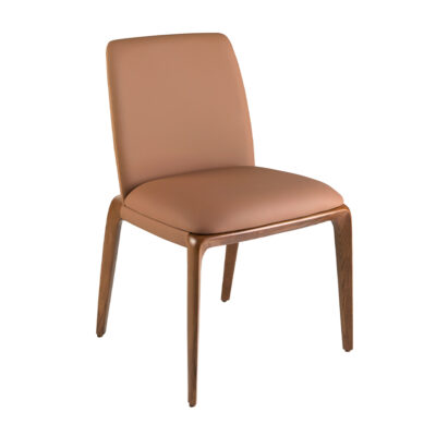 (Español) Silla polipiel marrón chair - Angel Cerda