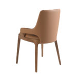 Brown leatherette chair