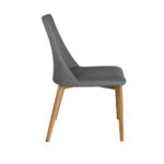 Dark grey fabric chair