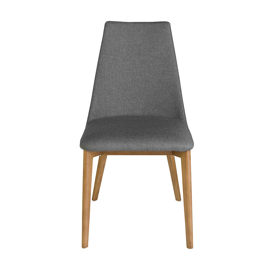 Dark grey fabric chair