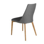 Dark grey fabric chair