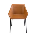 Brown leatherette chair