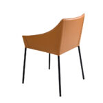 Brown leatherette chair