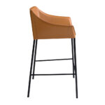 Brown leatherette stool