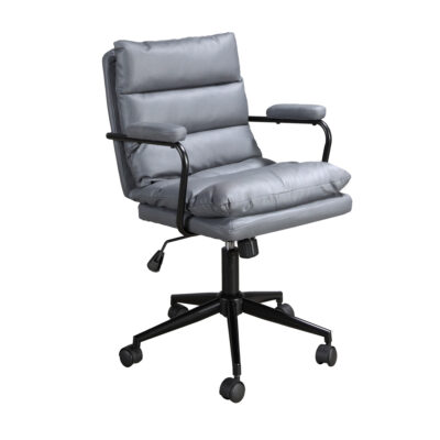 (Español) Silla oficina giratoria tela gris chair - Angel Cerda