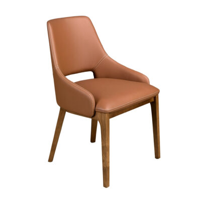 (Español) Silla polipiel marrón chair - Angel Cerda