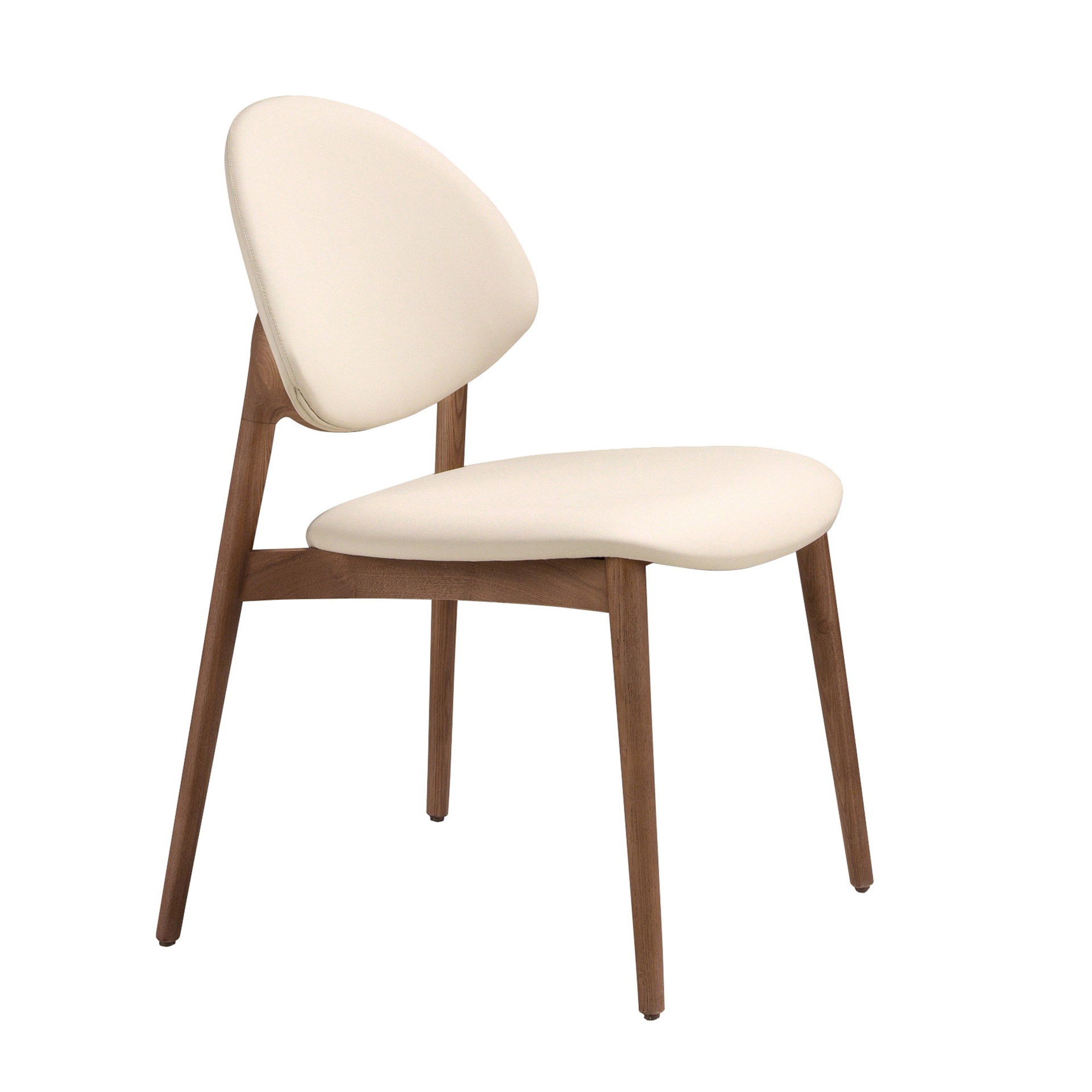 Chaise en similicuir crème Chaise en similicuir crème