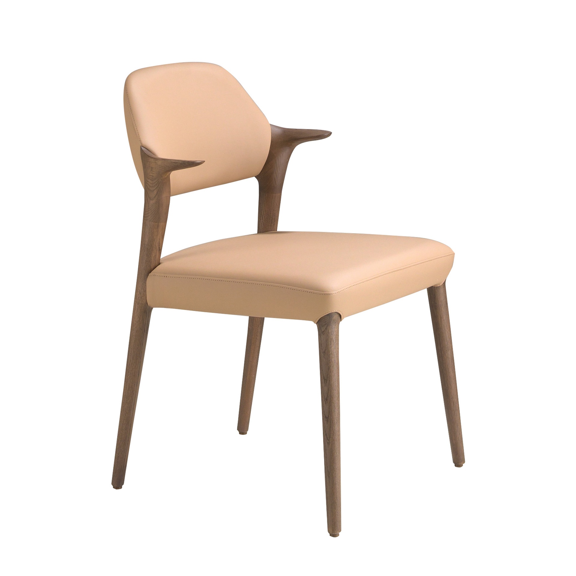 Chaise en similicuir couleur camel Chaise en similicuir couleur camel