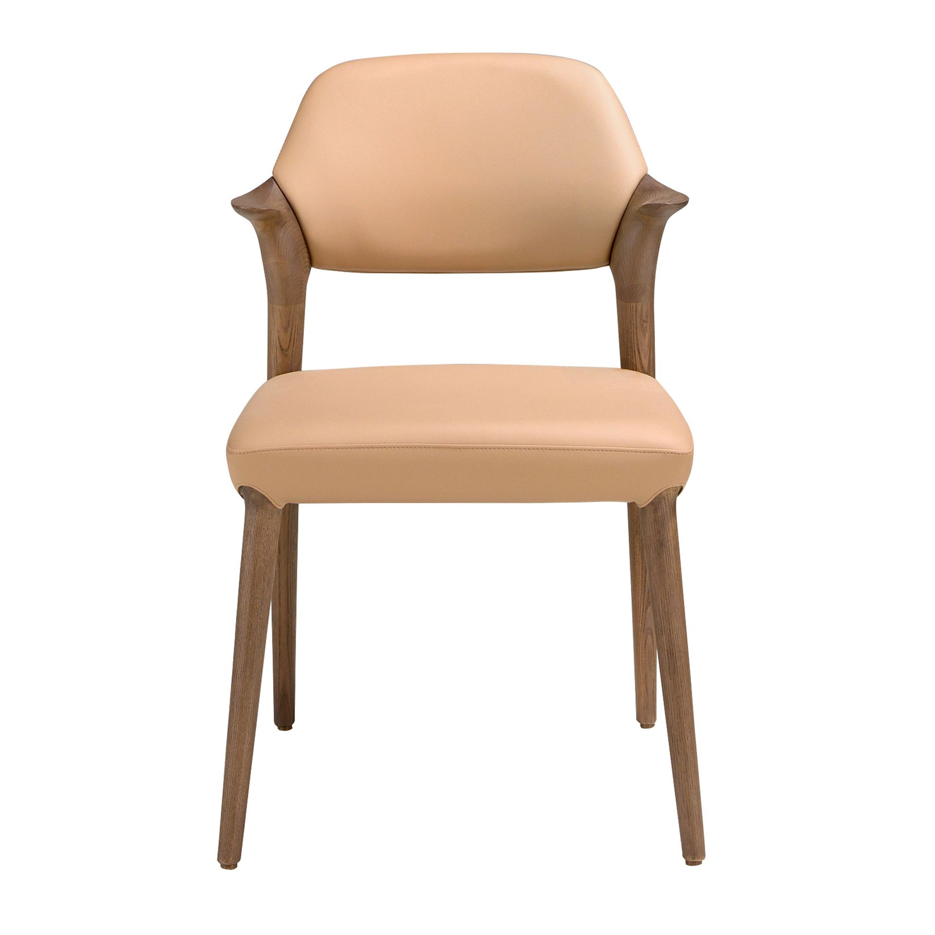 Chaise en similicuir couleur camel Chaise en similicuir couleur camel