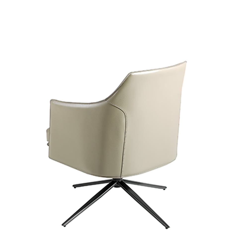Swivel armchair upholstered in leatherette Swivel armchair upholstered in leatherette