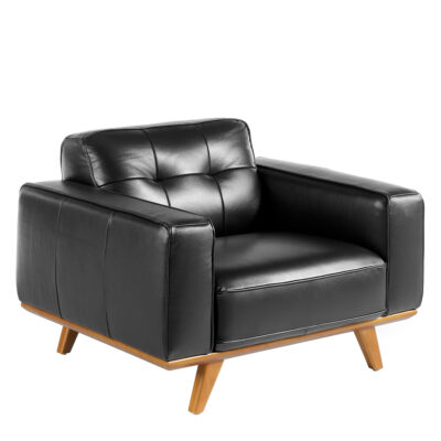 Sillón Chester piel negro armchair - Angel Cerda