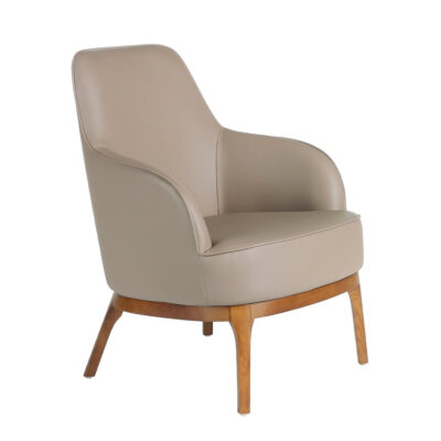 Sillón polipiel gris taupe armchair - Angel Cerda